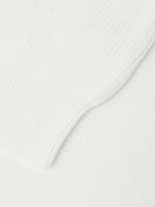 Anderson & Sheppard - Ribbed Cotton Sweater - White