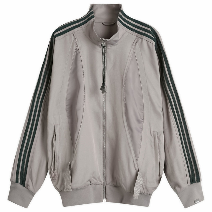 Photo: Adidas x SFTM Jacket in Dove Grey/Collegiate Green
