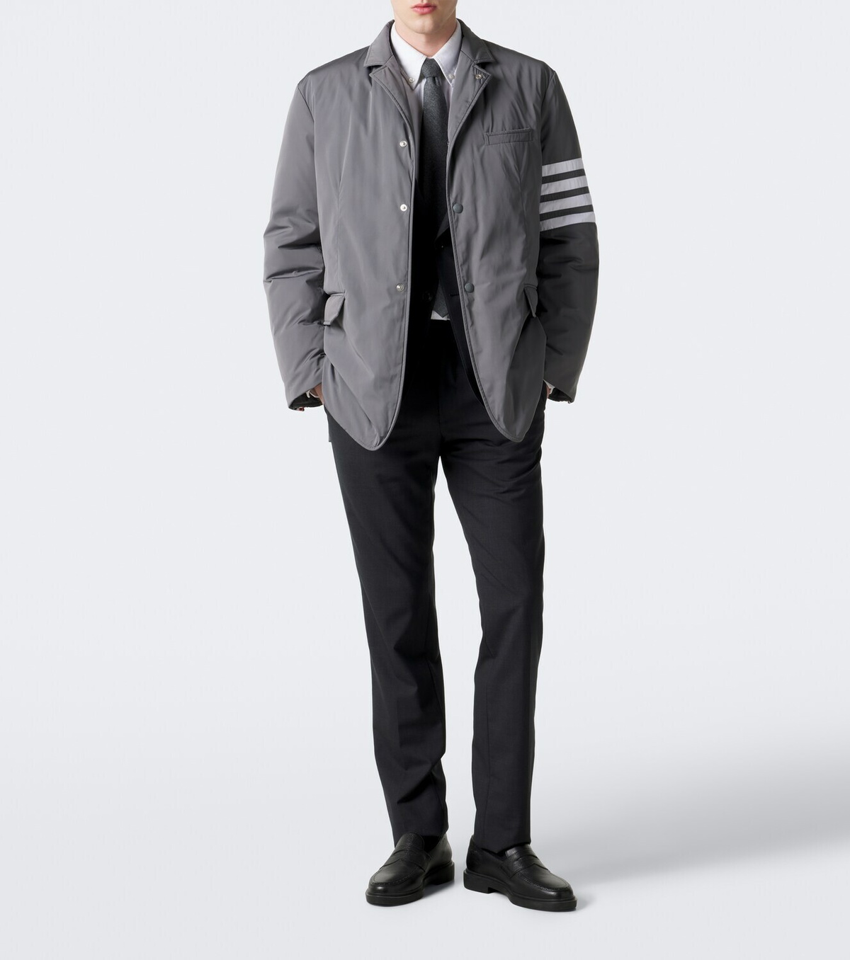 Thom Browne 4-Bar technical down jacket