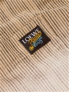 LOEWE - Paula's Ibiza Dip-Dyed Striped Cotton-Jacquard Chore Jacket - Neutrals