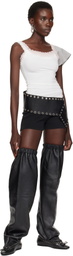 ALL-IN Black Level Flat Thigh High Tall Boots