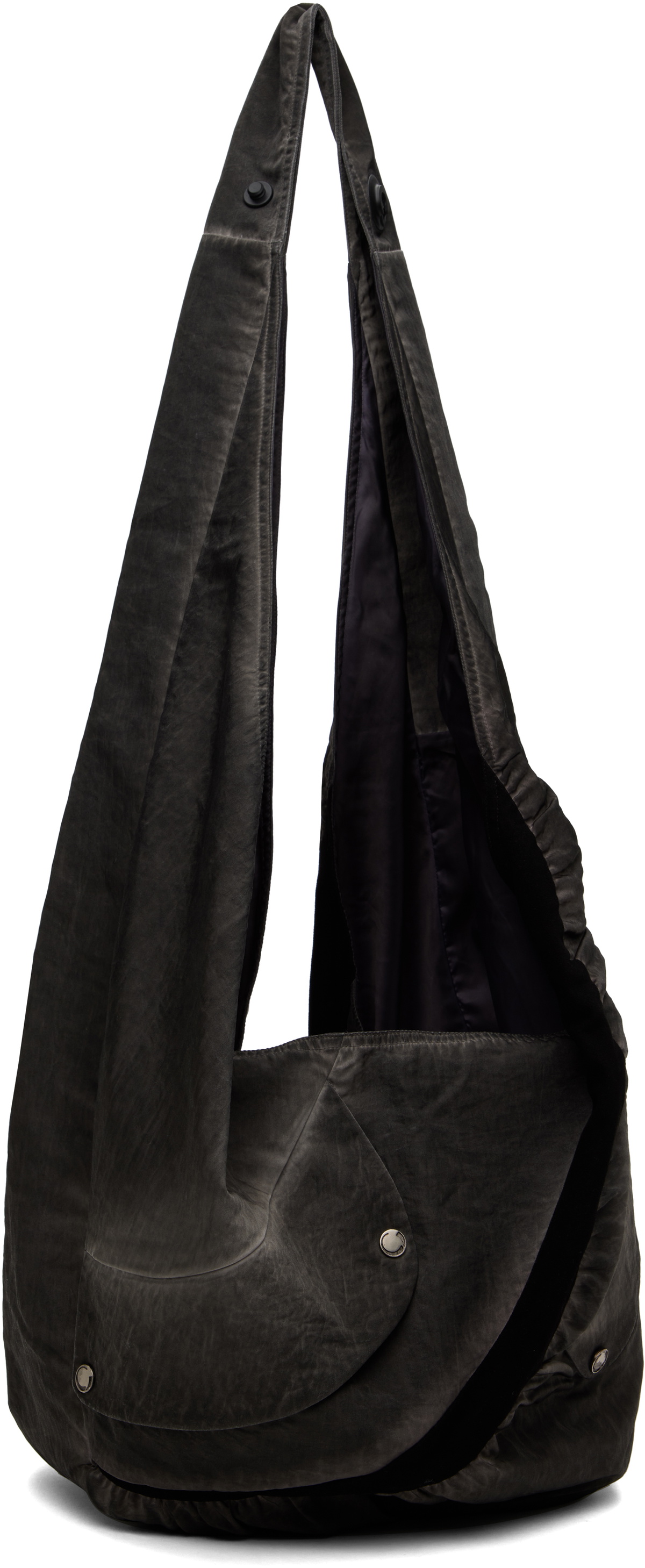 CMMAWEAR Black Garment Dyed Slouch Tote CMMAWEAR