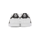 adidas Originals White and Black Superstar Sneakers