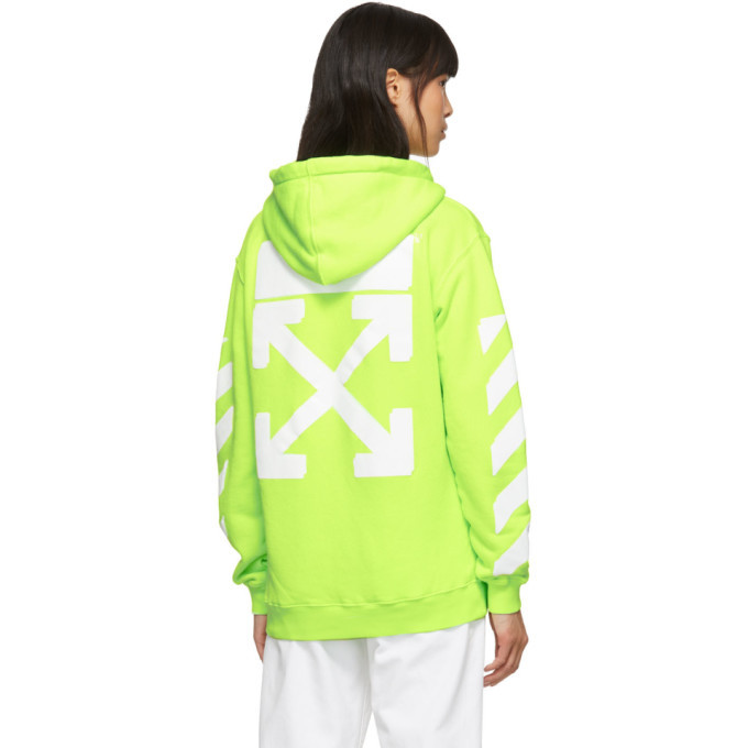 Off white neon discount hoodie