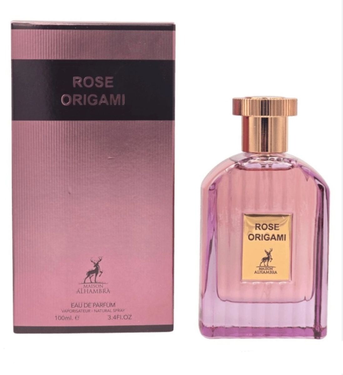 Maison Alhambra Unisex Rose Origami EDP Spray 3.4 oz Fragrances 6290362340928
