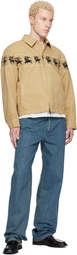 Burberry Blue Check Pocket Jeans