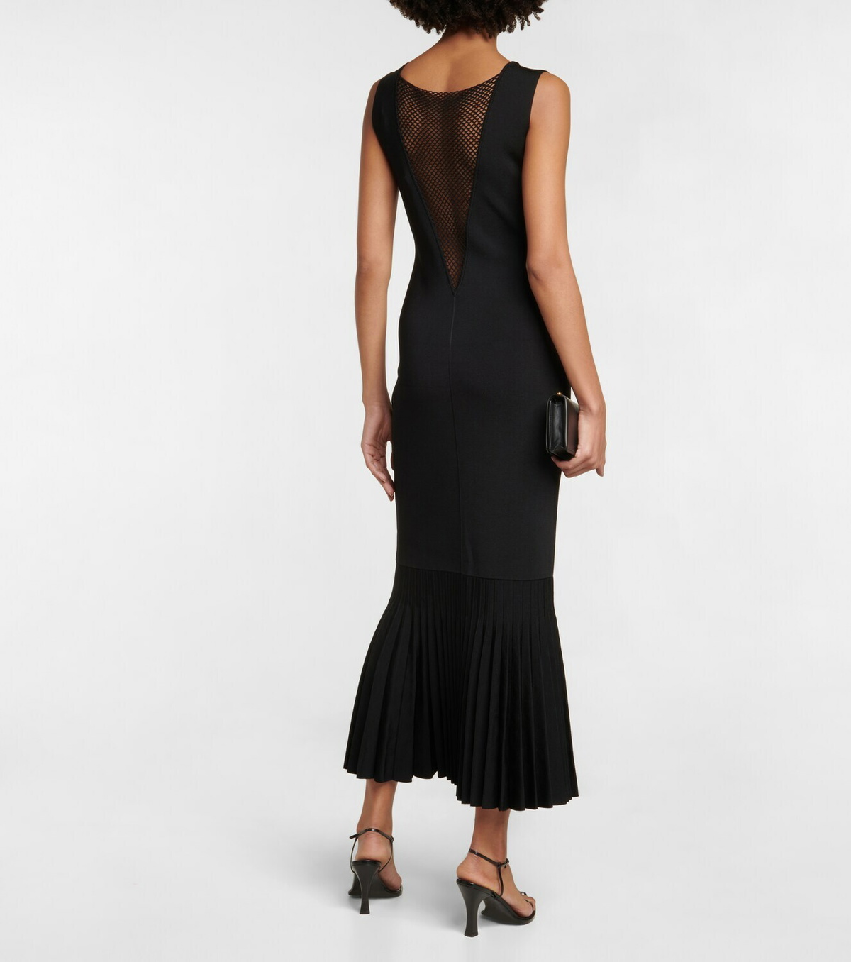 Galvan Erato ribbed-knit maxi dress Galvan