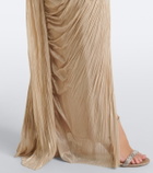 Maria Lucia Hohan Jasleen pleated silk bustier gown