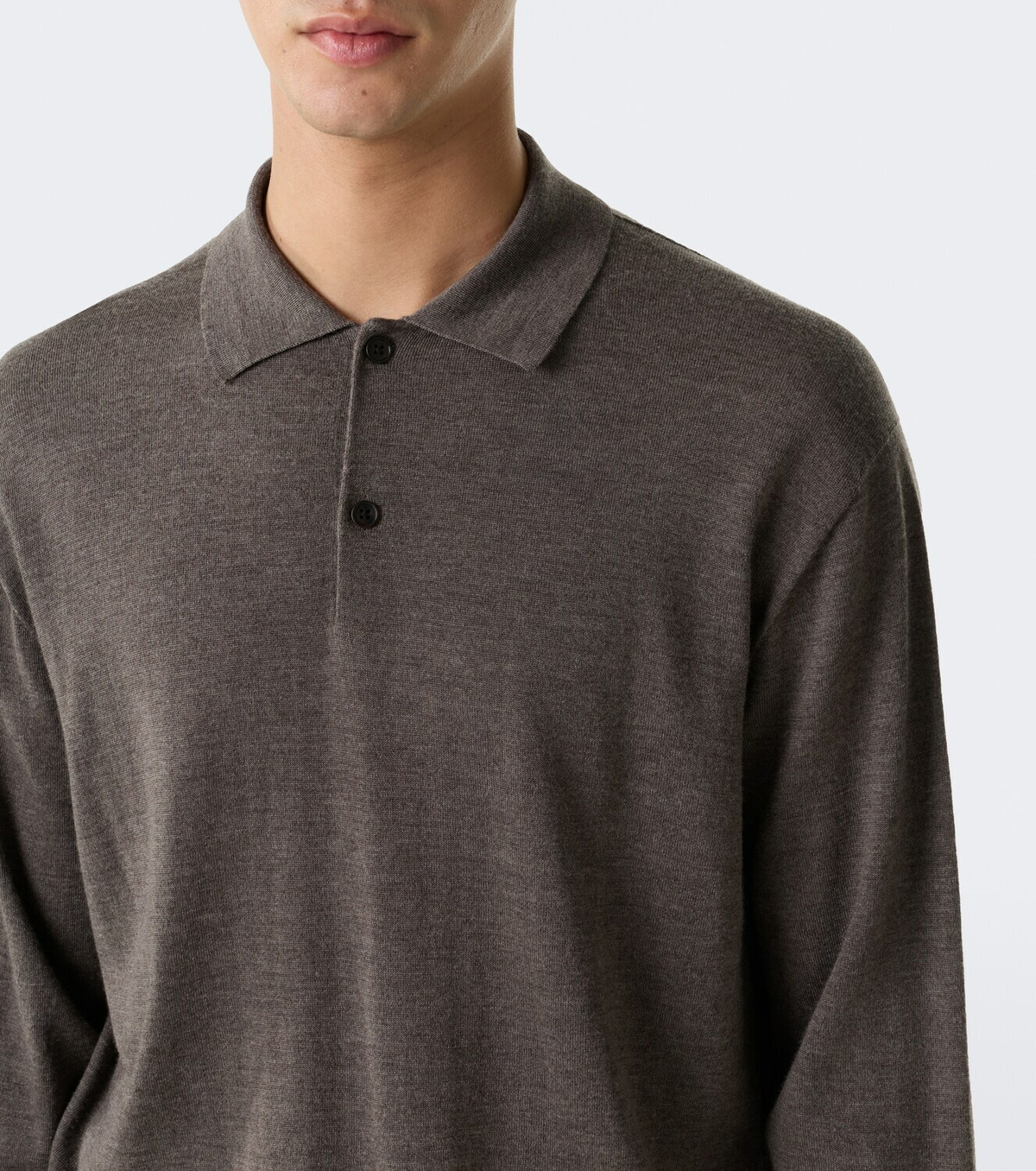 The Row Blainy wool and cashmere polo sweater