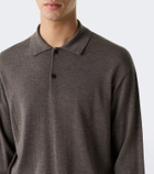 The Row Blainy wool and cashmere polo sweater