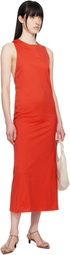Loulou Studio Red Rayna Midi Dress