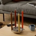 ferm LIVING Bowl Candle Holder - Medium in Aluminium 