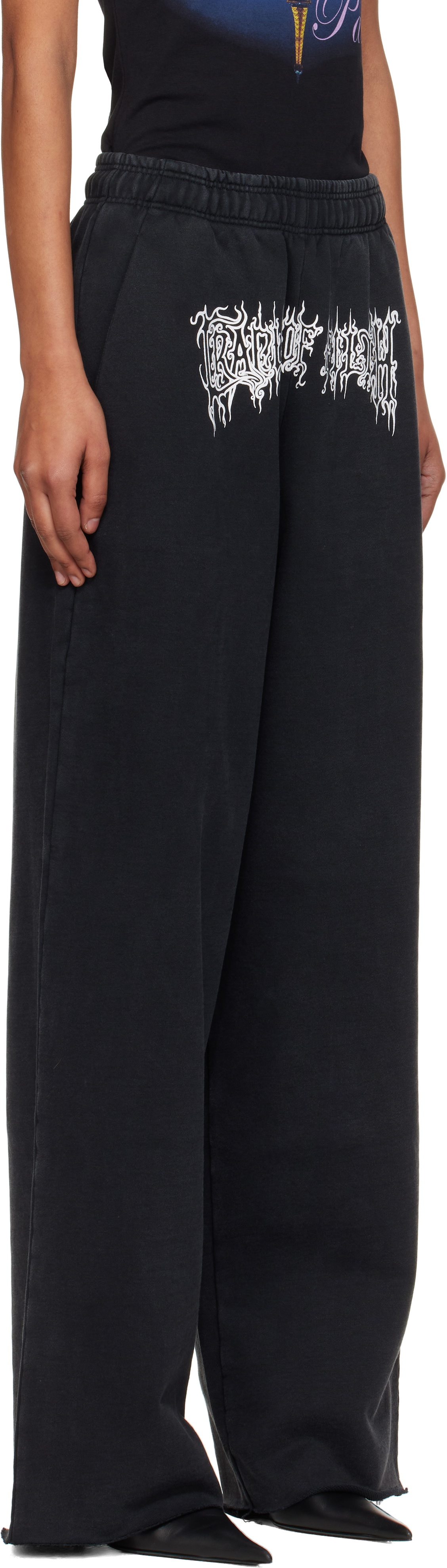 VETEMENTS Gray Logo Baggy Lounge Pants
