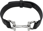 Ferragamo Black Horsebit Bracelet