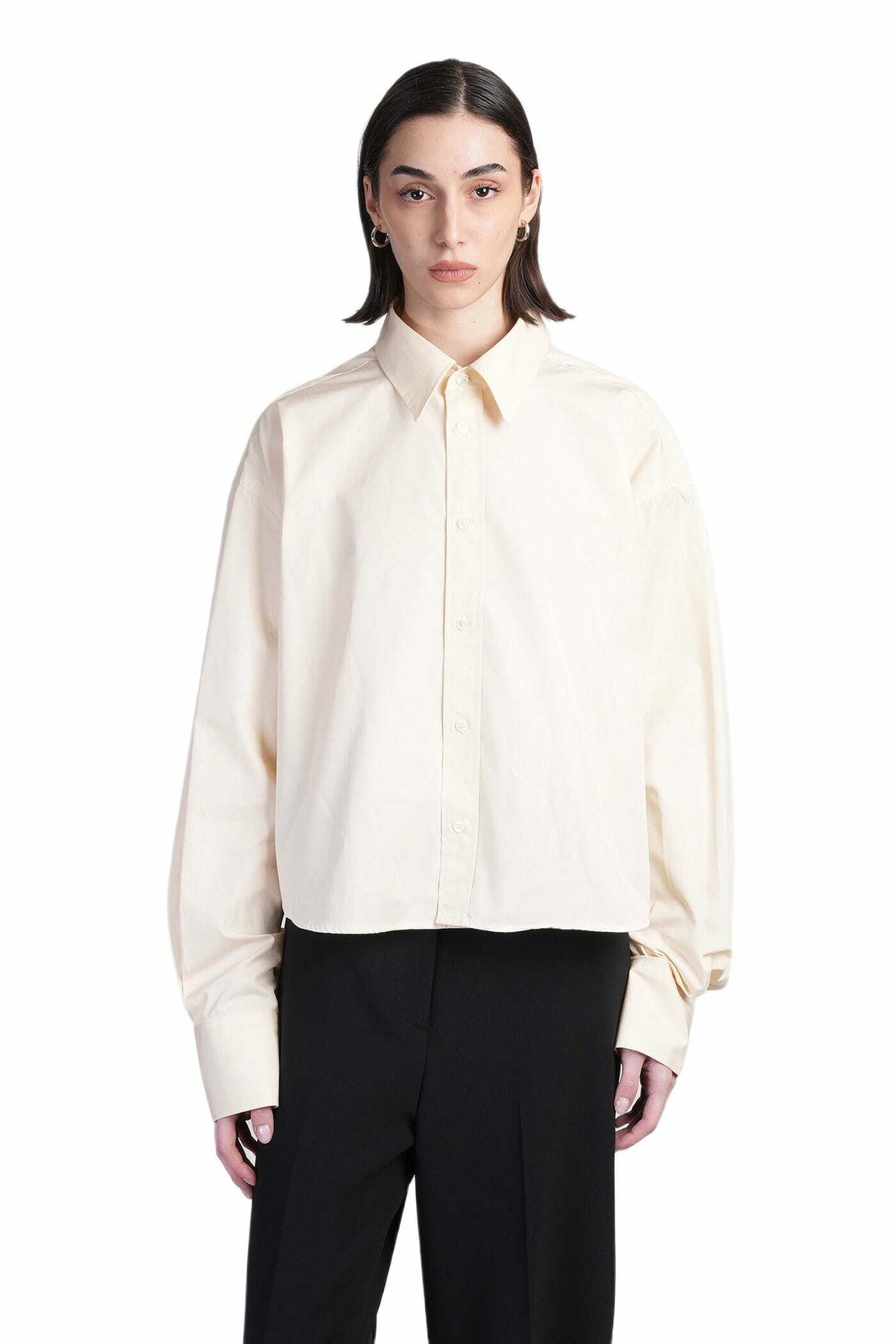 Ami Alexandre Mattiussi Shirt In Beige Cotton