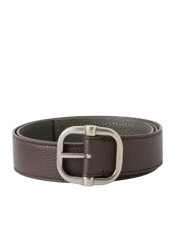 Photo: LOEWE - 3.5cm Reversible Full-Grain Leather Belt - Brown