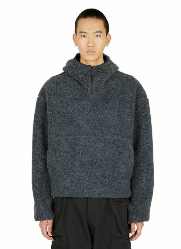 Photo: Fleece Hooded Sweatshirt in Grey