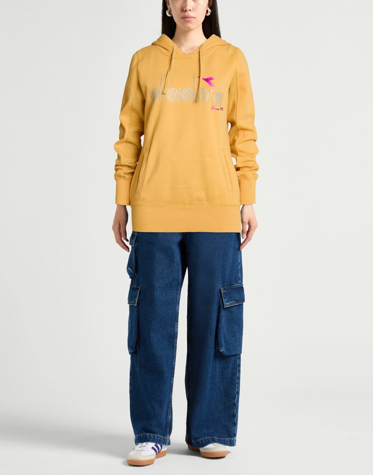 Diadora Womens Sweatshirt in Mandarin
