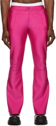 Jean Paul Gaultier SSENSE Exclusive Pink Les Marins Bonded Jersey Trousers