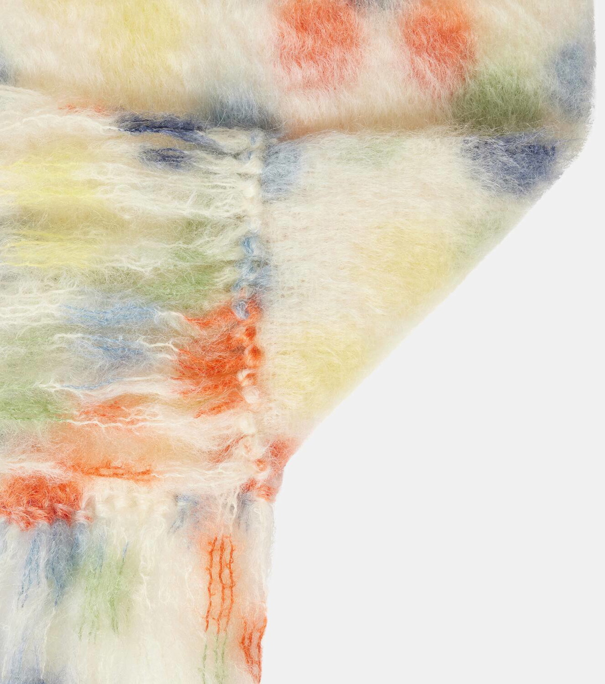 Loewe x Suna Fujita polka-dot mohair-blend scarf Loewe