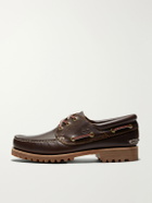 Timberland - Authentic 3-Eye Lug Leather Boat Shoes - Brown
