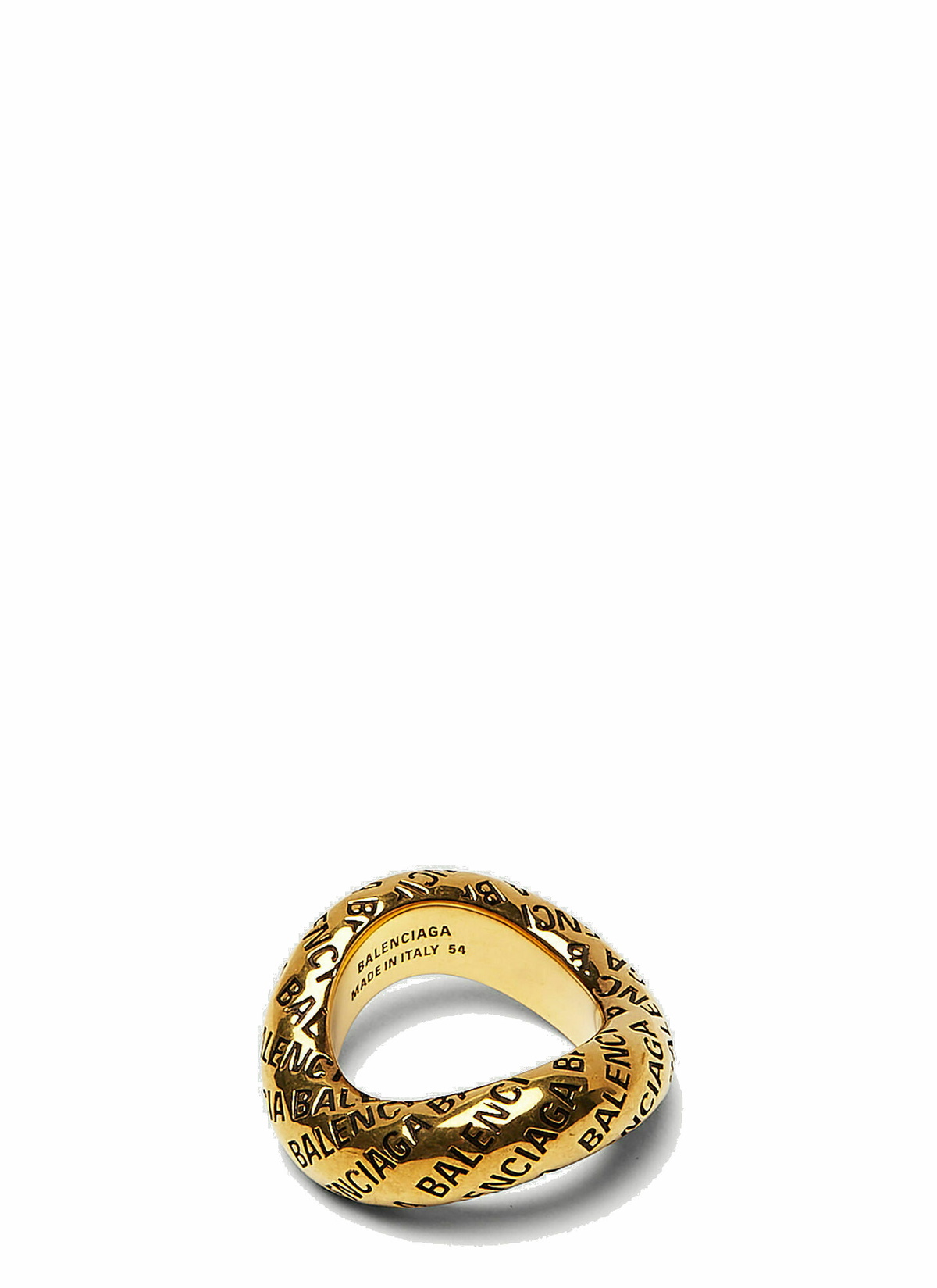 All-Over Logo Loop Ring in Gold Balenciaga