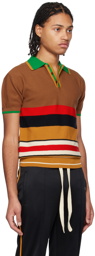 Wales Bonner Brown Sun Polo