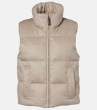 Max Mara Quilted cashmere down vest