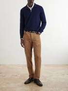 Brunello Cucinelli - Straight-Leg Cotton-Corduroy Trousers - Brown