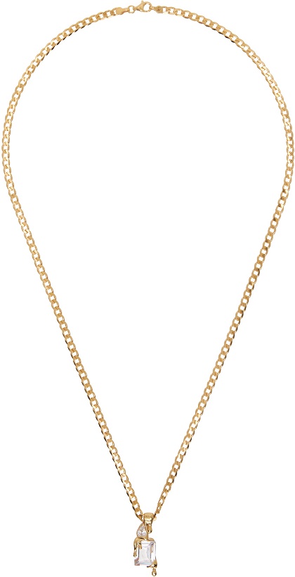 Photo: Alan Crocetti Gold Melt Curb Chain Necklace