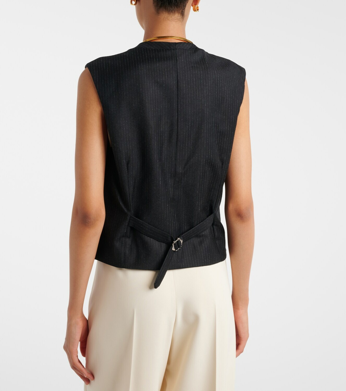 Blazé Milano Feral pinstriped virgin wool vest