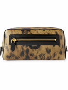 TOM FORD - Leopard-Print Full-Grain Leather Wash Bag