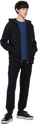 Sunspel Black Zip Hoodie