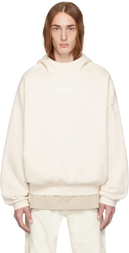 Photo: Fear of God ESSENTIALS Off-White Bonded Hoodie