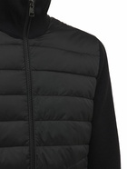 MONCLER - Wool Blend Tricot Down Jacket