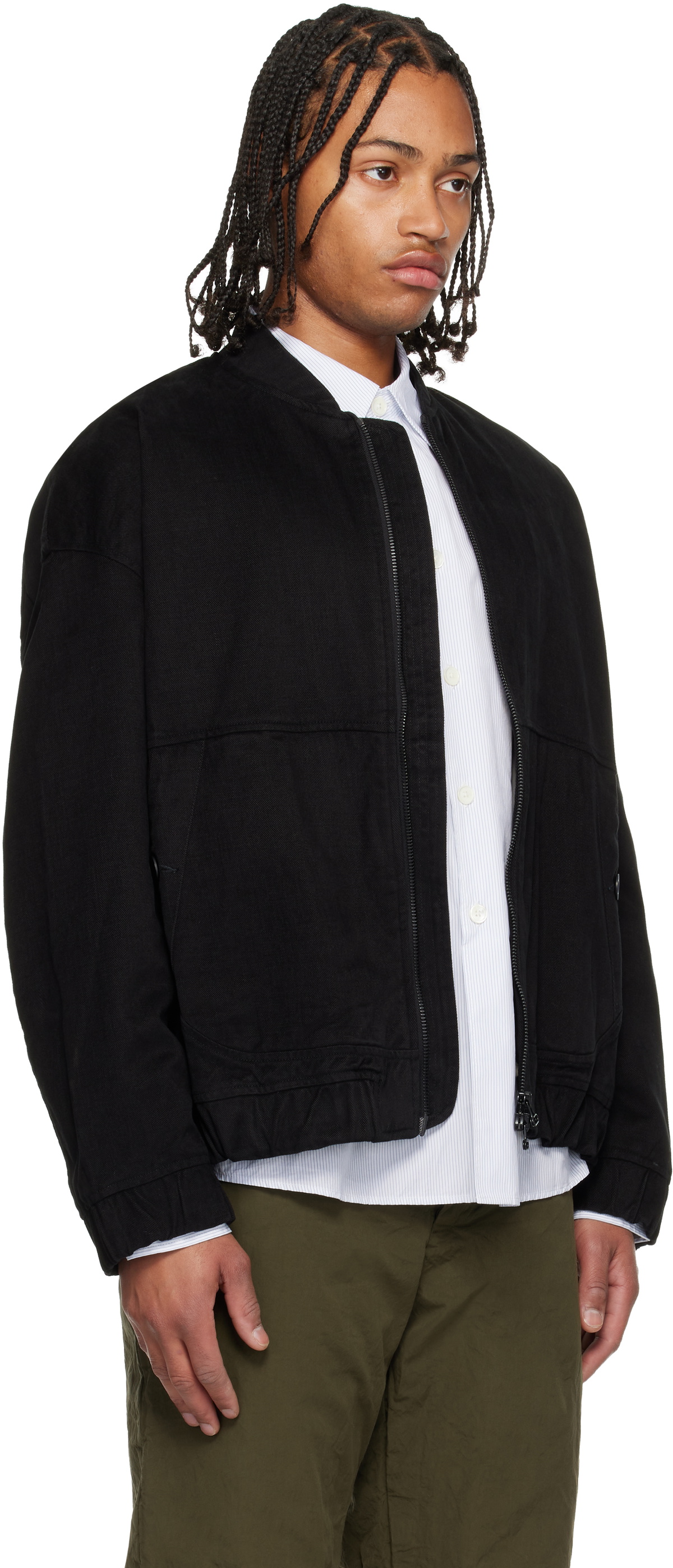 CASEY CASEY Black Mika Blouson Bomber Jacket