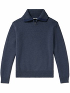 Amomento - Wool Half-Zip Sweater - Blue