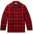 Aspesi - Checked Wool-Fleece Blouson Jacket - Red