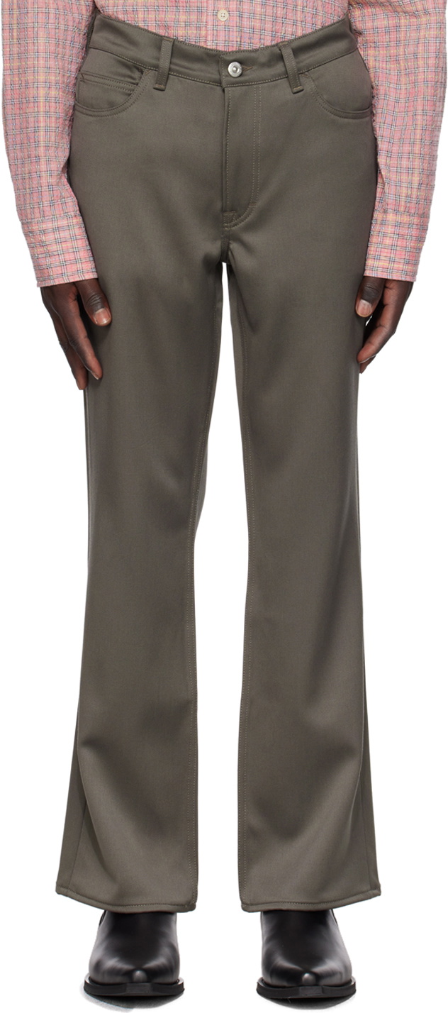 パンツ our legacy 70s cut Grey Exquisite Wool Our Legacy Gray 70s Cut Trousers Our Legacy