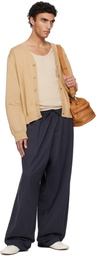 Hed Mayner Navy Embroidered Sweatpants