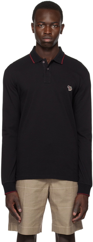 Photo: PS by Paul Smith Black Slim Fit Polo