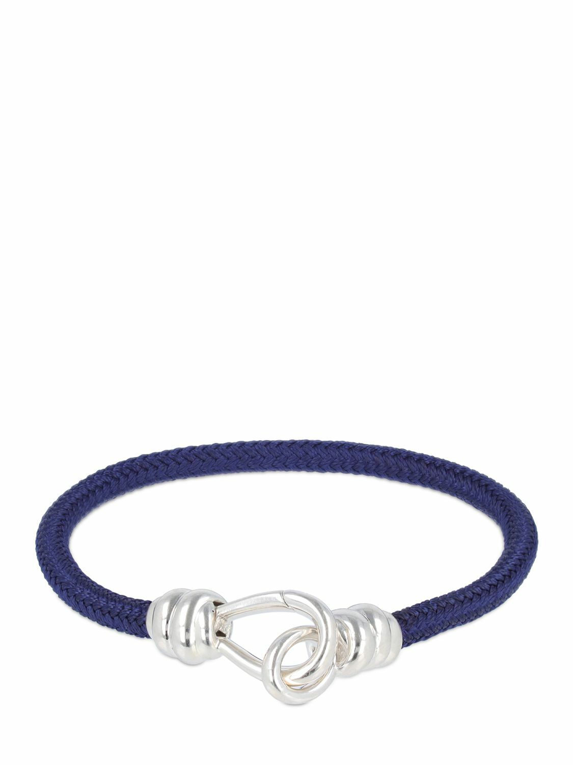 DODO Nodo Silver & Cotton Cord Bracelet Dodo