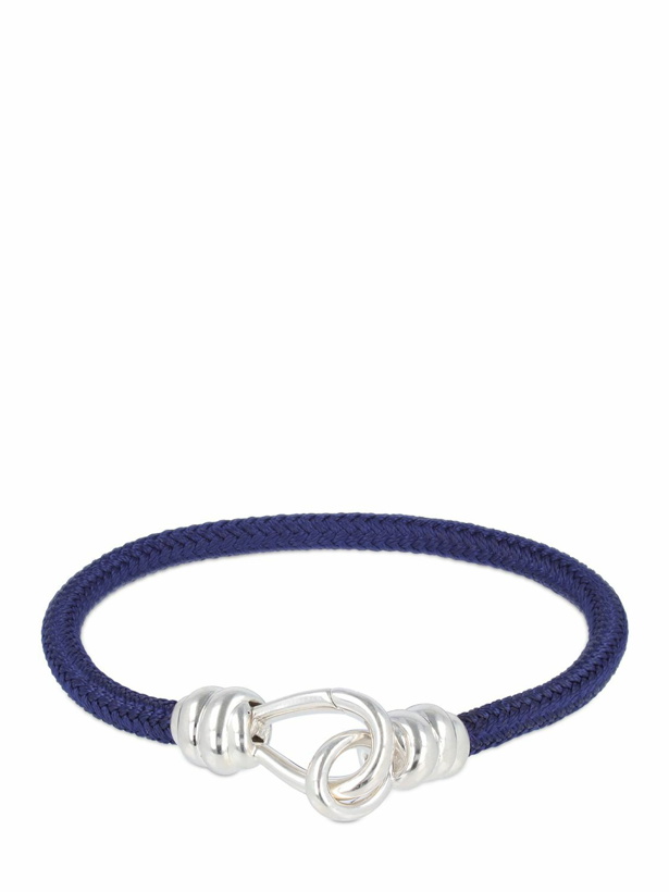 Photo: DODO Nodo Silver & Cotton Cord Bracelet