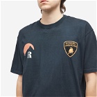 Rhude Men's Lamborghini Moonlight T-Shirt in Vintage Black