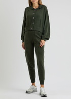 Crush Cashmere Lennon Cashmere Cardigan Dark Green