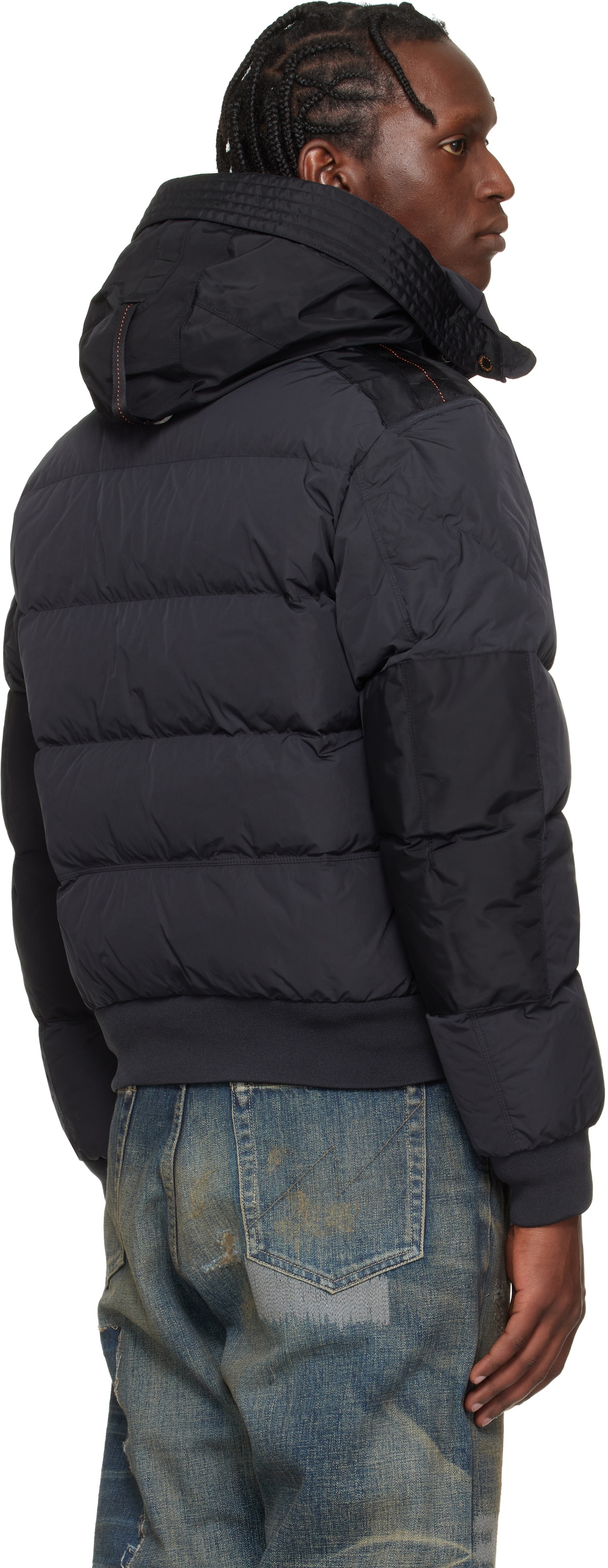 Parajumpers Black Wilmont Hooded Down Jacket