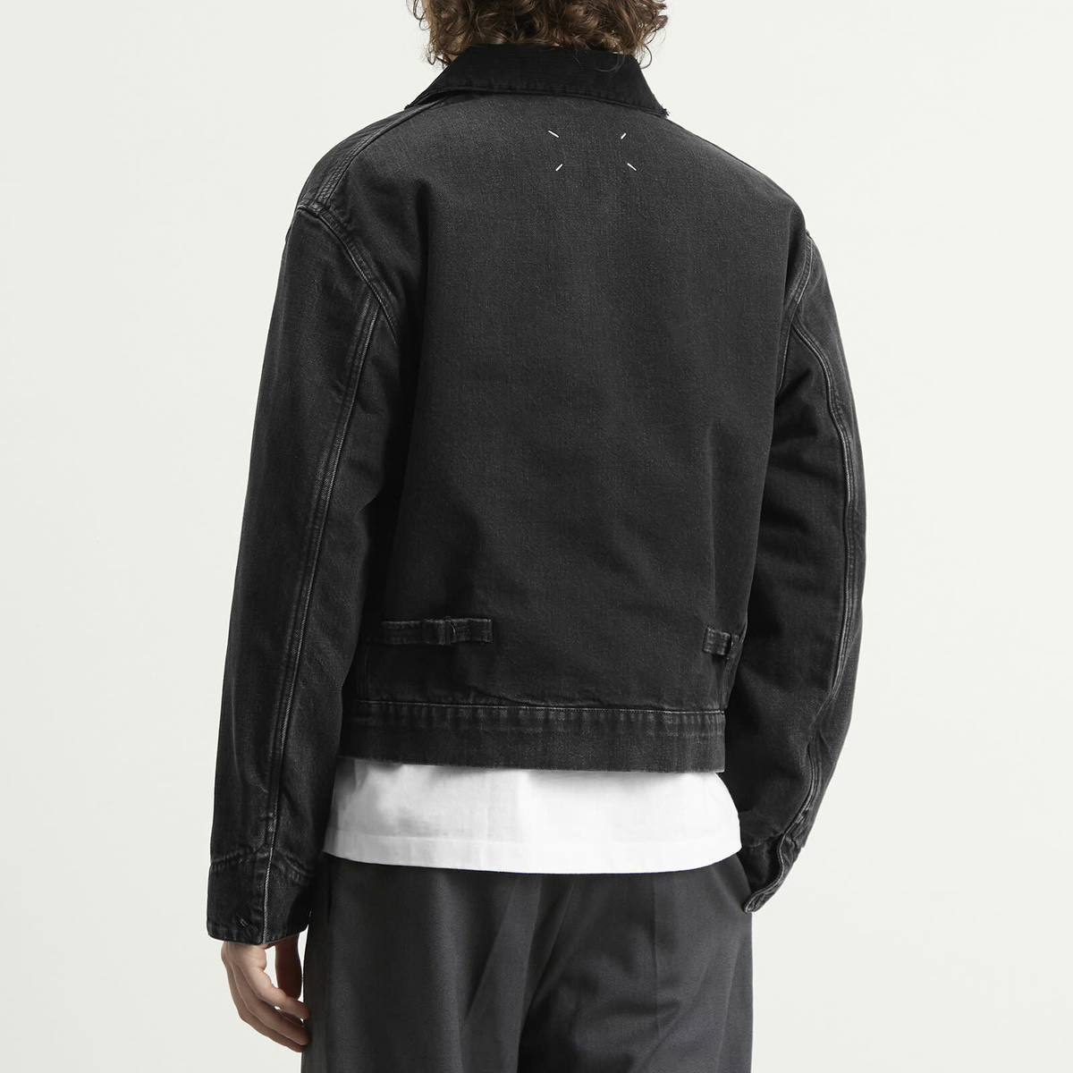 Maison Margiela Men's Washed Denim Jacket in Washed Black