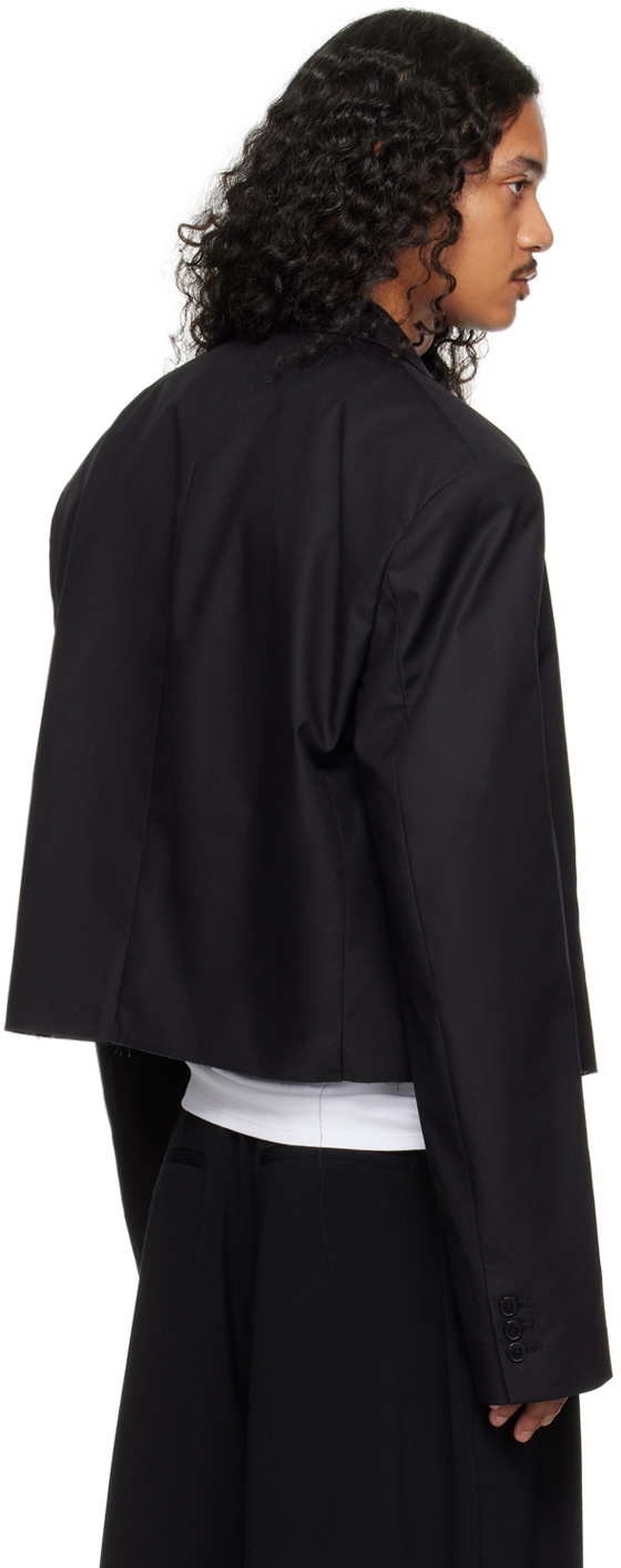 LU'U DAN Black Slashed Blazer
