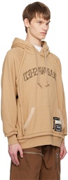 UNDERCOVER Tan Embroidered Hoodie