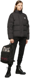Kenzo Black Down Sport Puffer Jacket